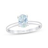 Thumbnail Image 1 of THE LEO First Light Diamond Oval-Cut Solitaire Engagement Ring 1 ct tw 14K White Gold