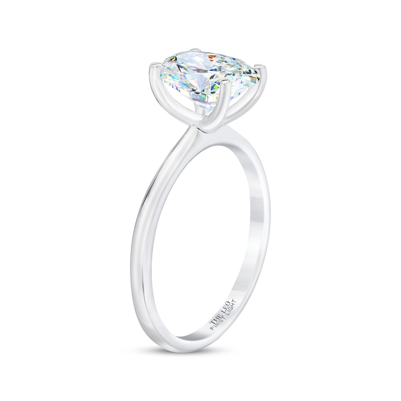 Main Image 2 of THE LEO First Light Diamond Oval-Cut Solitaire Engagement Ring 2 ct tw 14K White Gold