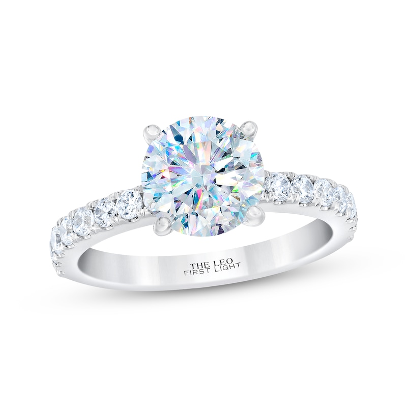 Main Image 1 of THE LEO First Light Diamond Round-Cut Engagement Ring 2-3/8 ct tw 14K White Gold