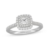 Thumbnail Image 1 of Neil Lane Princess-Cut Diamond Double Cushion Frame Engagement Ring 3/4 ct tw 14K White Gold