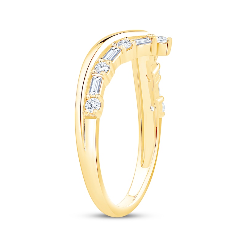 Diamond Chevron Ring 1/3 ct tw 14K Yellow Gold