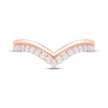 Thumbnail Image 3 of Diamond Chevron Ring 1/4 ct tw 14K Rose Gold