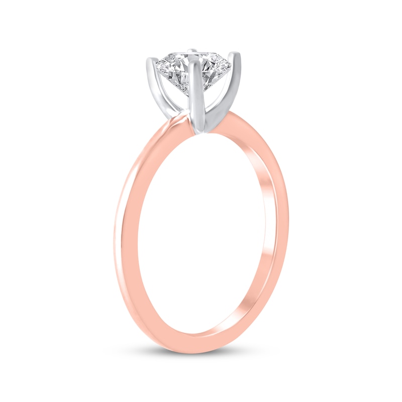 Main Image 2 of Lab-Grown Diamonds by KAY Round-Cut Solitaire Engagement Ring 3/4 ct tw 14K Rose Gold (F/SI2)