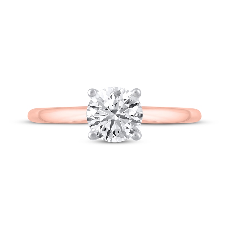 Main Image 3 of Lab-Grown Diamonds by KAY Round-Cut Solitaire Engagement Ring 3/4 ct tw 14K Rose Gold (F/SI2)