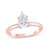 Thumbnail Image 1 of Lab-Grown Diamonds by KAY Pear-Shaped Solitaire Engagement Ring 1 ct tw 14K Rose Gold (F/SI2) (F/SI2)