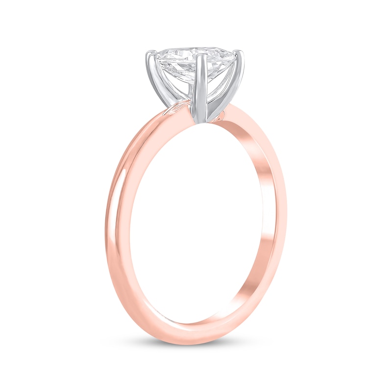 Main Image 2 of Lab-Grown Diamonds by KAY Pear-Shaped Solitaire Engagement Ring 1 ct tw 14K Rose Gold (F/SI2) (F/SI2)