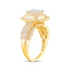 Thumbnail Image 2 of Princess-Cut Multi-Diamond Center Engagement Ring 1 ct tw 10K Yellow Gold