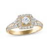 Thumbnail Image 0 of Diamond Cushion Frame Engagement Ring 7/8 ct tw 14K Yellow Gold