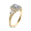 Thumbnail Image 2 of Princess-Cut Diamond Double Octagon Frame Engagement Ring 1/2 ct tw 14K Yellow Gold