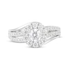 Thumbnail Image 4 of Round-Cut Diamond Halo Swirl Engagement Ring 1-1/4 ct tw 14K White Gold