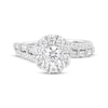 Thumbnail Image 4 of Round-Cut Diamond Halo Engagement Ring 1-1/4 ct tw 14K White Gold