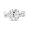 Thumbnail Image 4 of Emerald-Cut Diamond Engagement Ring 1-1/3 ct tw 14K White Gold