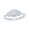 Thumbnail Image 0 of Round-Cut Diamond Vintage-Inspired Engagement Ring 1/2 ct tw 10K White Gold