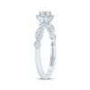 Thumbnail Image 2 of Round-Cut Diamond Halo Engagement Ring 1/3 ct tw 10K White Gold