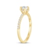 Thumbnail Image 1 of Round-Cut Diamond Halo Engagement Ring 1/2 ct tw 14K Yellow Gold