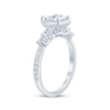 Thumbnail Image 1 of Princess-Cut Diamond Halo Engagement Ring 1-1/3 ct tw 14K White Gold