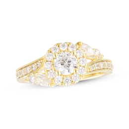 Now + Forever Round-Cut Diamond Engagement Ring 1-1/4 ct tw 14K Yellow Gold