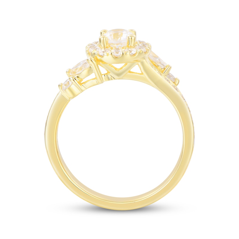 Main Image 3 of Round-Cut Diamond Engagement Ring 1-1/4 ct tw 14K Yellow Gold