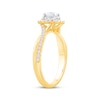 Thumbnail Image 2 of Round-Cut Diamond Double Halo Engagement Ring 7/8 ct tw 14K Yellow Gold