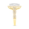 Thumbnail Image 2 of Lab-Grown Diamonds by KAY Marquise-Cut Halo Twist Engagement Ring 1-1/2 ct tw 14K Yellow Gold