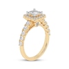 Thumbnail Image 2 of Lab-Grown Diamonds by KAY Princess-Cut Halo Engagement Ring 2 ct tw 14K Yellow Gold