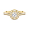 Thumbnail Image 3 of Round-Cut Diamond Vintage-Style Engagement Ring 1/2 ct tw 14K Yellow Gold