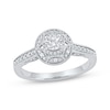 Thumbnail Image 1 of Round-Cut Diamond Vintage-Style Engagement Ring 1/2 ct tw 14K White Gold