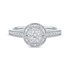 Thumbnail Image 3 of Round-Cut Diamond Vintage-Style Engagement Ring 1/2 ct tw 14K White Gold