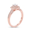 Thumbnail Image 2 of Princess-Cut Diamond Vintage-Style Engagement Ring 1/2 ct tw 14K Rose Gold