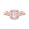 Thumbnail Image 3 of Princess-Cut Diamond Vintage-Style Engagement Ring 1/2 ct tw 14K Rose Gold