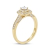 Thumbnail Image 2 of Princess-Cut Diamond Vintage-Style Engagement Ring 1/2 ct tw 14K Yellow Gold