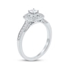 Thumbnail Image 2 of Princess-Cut Diamond Vintage-Style Engagement Ring 1/2 ct tw 14K White Gold