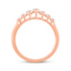 Thumbnail Image 3 of Lab-Grown Diamonds by KAY Marquise-Cut Seven-Stone Anniversary Ring 1 ct tw 14K Rose Gold