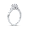 Thumbnail Image 2 of Round-Cut Diamond Double Halo Engagement Ring 3/4 ct tw 14K White Gold