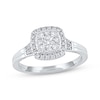 Thumbnail Image 1 of Round-Cut Diamond Halo Engagement Ring 3/4 ct tw 14K White Gold