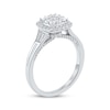 Thumbnail Image 2 of Round-Cut Diamond Halo Engagement Ring 3/4 ct tw 14K White Gold