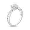 Thumbnail Image 2 of Round-Cut Diamond Halo Engagement Ring 1/2 ct tw 10K White Gold