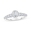 Thumbnail Image 1 of Emerald-Cut Diamond Engagement Ring 1/2 ct tw 10K White Gold