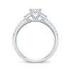 Thumbnail Image 3 of Memories Moments Magic Princess-Cut Diamond Engagement Ring 3/4 ct tw 14K White Gold