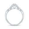 Thumbnail Image 3 of Round-Cut Diamond Flower Halo Engagement Ring 1/2 ct tw 14K White Gold