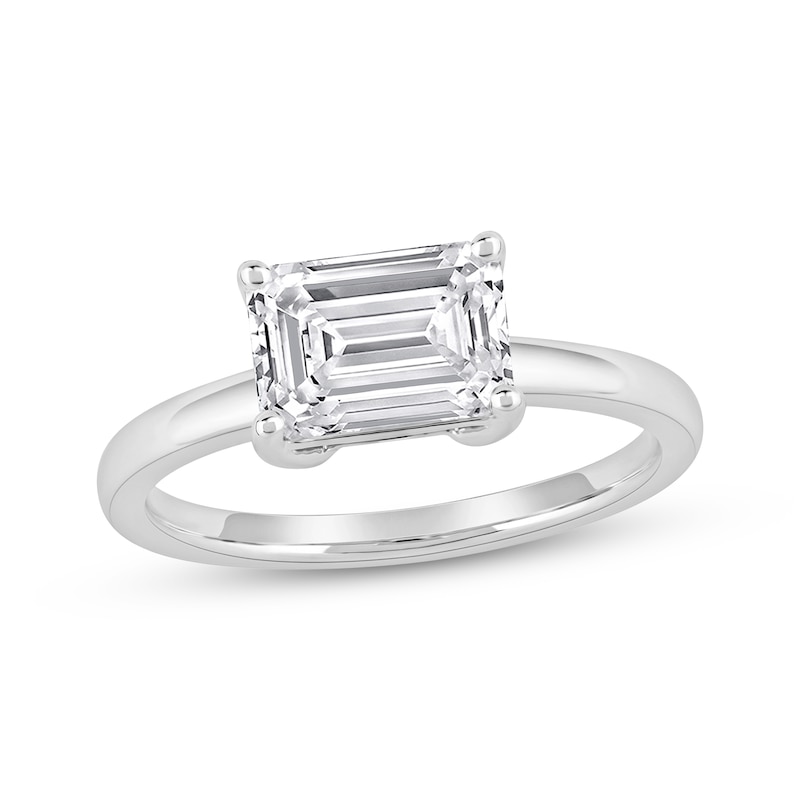 Lab-Created Diamonds by KAY Emerald-Cut Solitaire Engagement Ring 2 ct ...