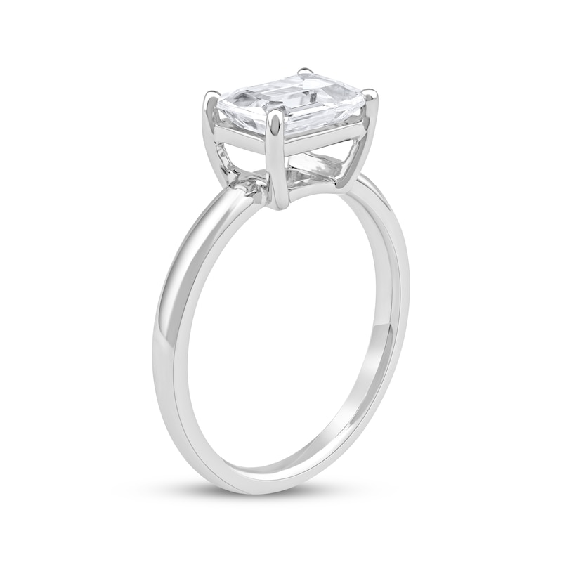 Lab-Created Diamonds by KAY Emerald-Cut Solitaire Engagement Ring 2 ct tw 14K White Gold (F/SI2)