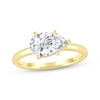 Thumbnail Image 1 of Lab-Grown Diamonds by KAY Pear-Shaped Solitaire Engagement Ring 1-1/2 ct tw 14K Yellow Gold (F/SI2)