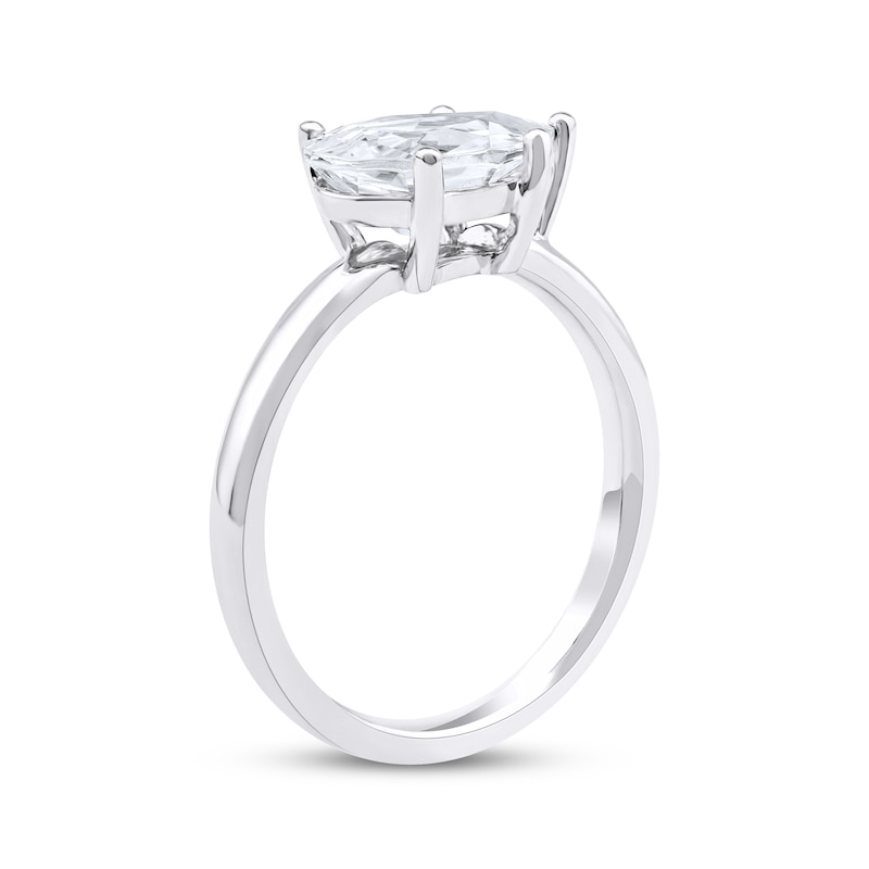 Main Image 2 of Lab-Grown Diamonds by KAY Pear-Shaped Solitaire Engagement Ring 2 ct tw 14K White Gold (F/SI2)