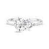 Thumbnail Image 3 of Lab-Grown Diamonds by KAY Pear-Shaped Solitaire Engagement Ring 2 ct tw 14K White Gold (F/SI2)