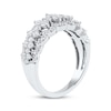 Thumbnail Image 1 of Lab-Created Diamonds by KAY Scalloped Anniversary Ring 1-1/4 ct tw 14K White Gold