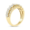 Thumbnail Image 2 of Lab-Grown Diamonds by KAY Scalloped Anniversary Ring 1-1/4 ct tw 14K Yellow Gold