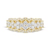 Thumbnail Image 3 of Lab-Grown Diamonds by KAY Scalloped Anniversary Ring 1-1/4 ct tw 14K Yellow Gold