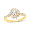 Thumbnail Image 1 of Diamond Starburst Halo Engagement Ring 7/8 ct tw 14K Yellow Gold