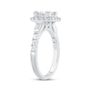 Thumbnail Image 2 of Princess-Cut Diamond Quad Halo Engagement Ring 1-1/2 ct tw 14K White Gold